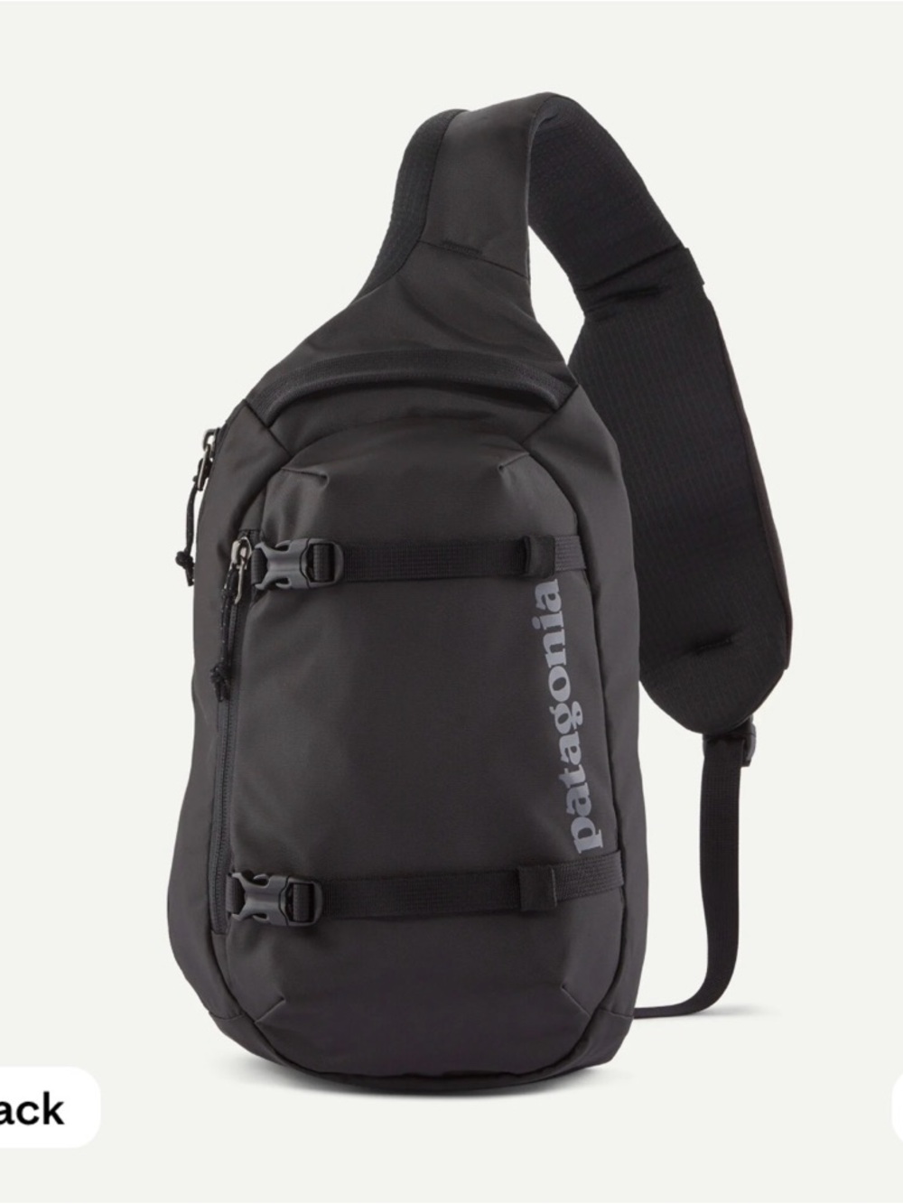 Patagonia Atom 8L Black Sling Crossbody Bag